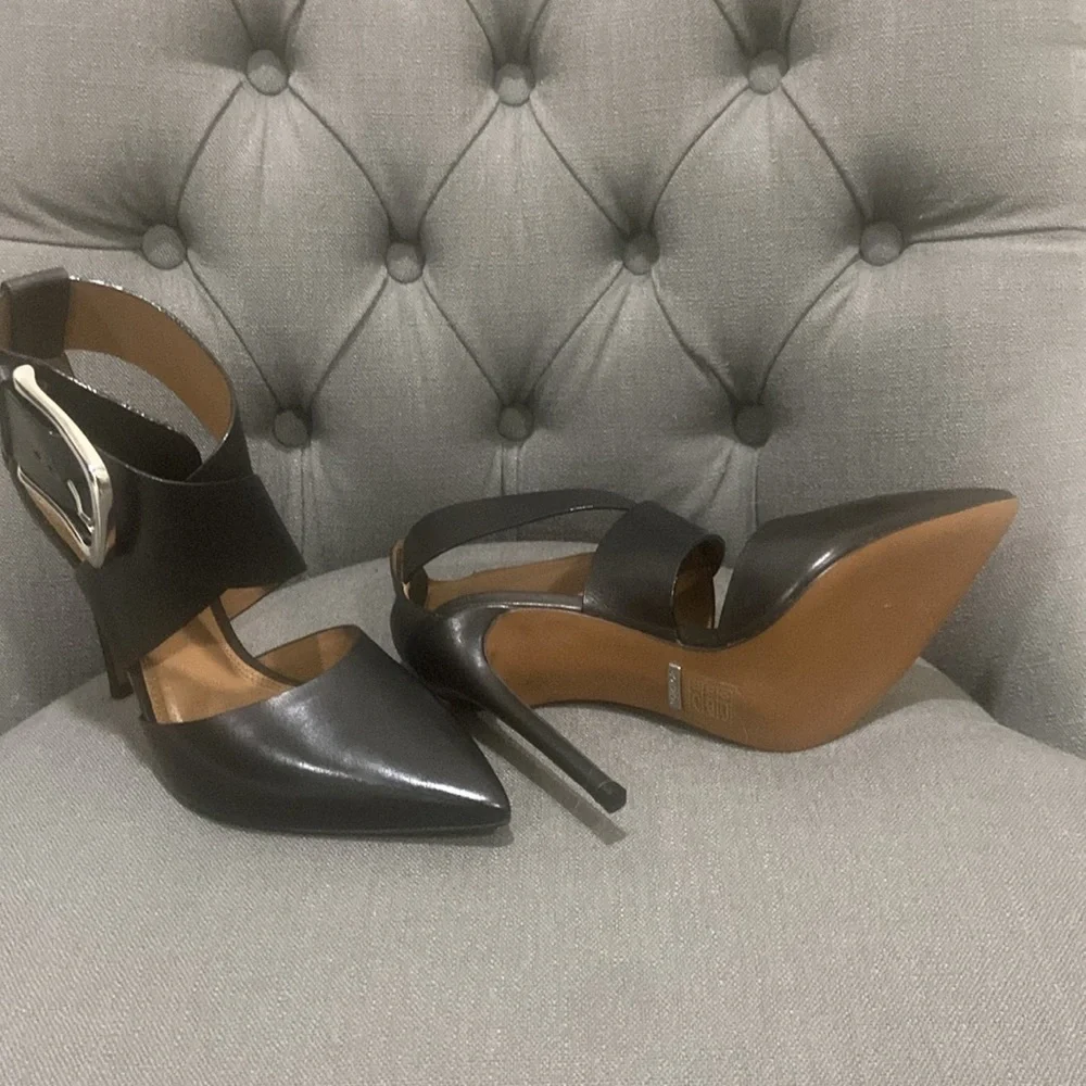 Topshop leather buckle heels - Picture 4 of 6